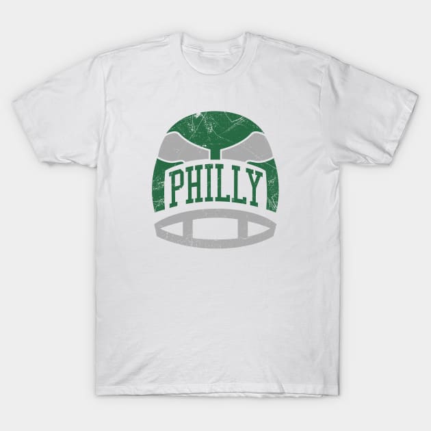 Philly Retro Helmet - White T-Shirt by KFig21